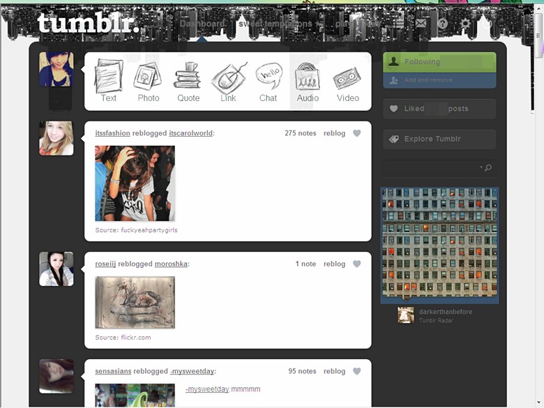 Vintage City Skyline [ for tumblr ]