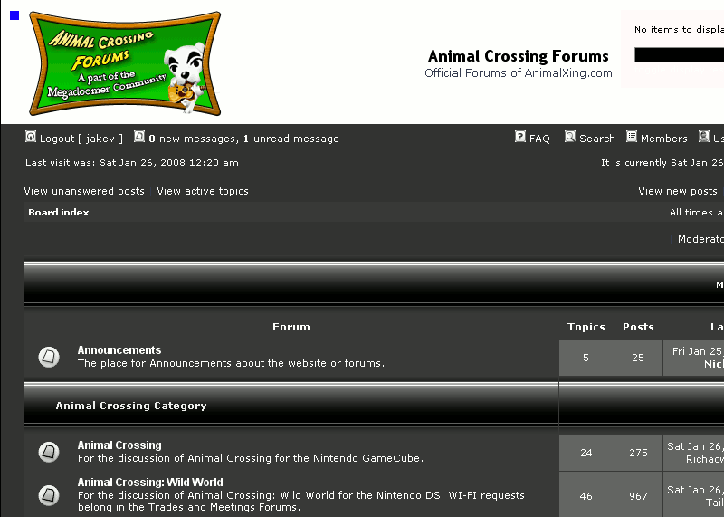 animal crossing ahead smooth black (phpbb3)