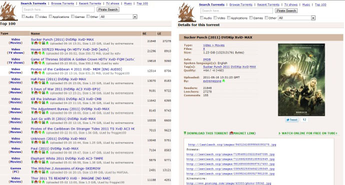 The Pirate Bay [Ad Cleaner++] v1.5 new domain