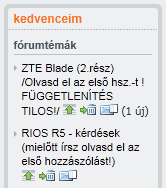PH! lapcsalád :: új hsz jelző :: nem félkövér
