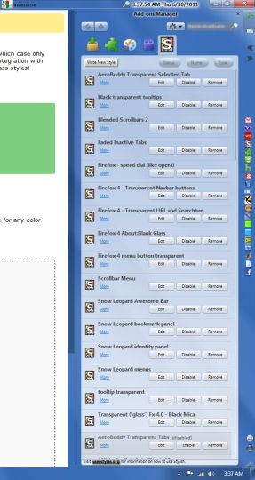 Blended Scrollbars