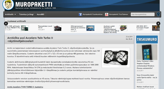 Muropaketti.com  & Taskumuro.com (version 2011)