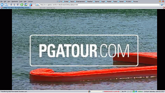 PGA Tour Live@ Full Screen