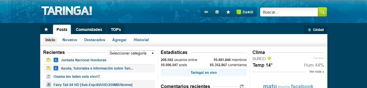 Taringa | V5 full blue