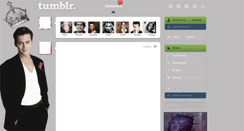 Johnny Depp Dashboard theme #2