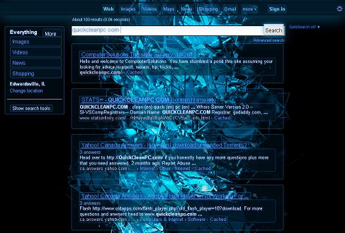 Google Shatterd Blue Abstract Glass 2011