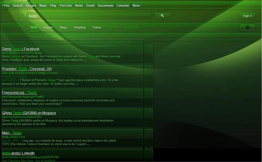 Google Green Pro theme 2011 (updated 11/6/2012)