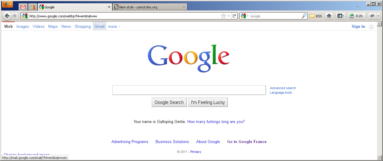 Google navigation bar - revert to light theme