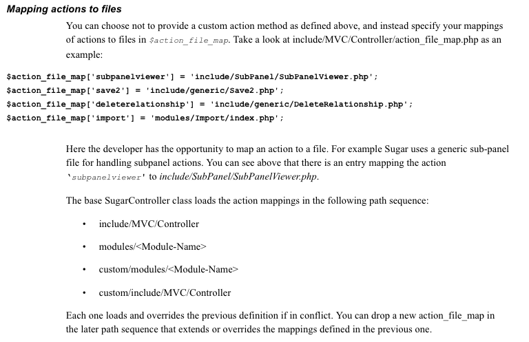 SugarCRM readable developers guide