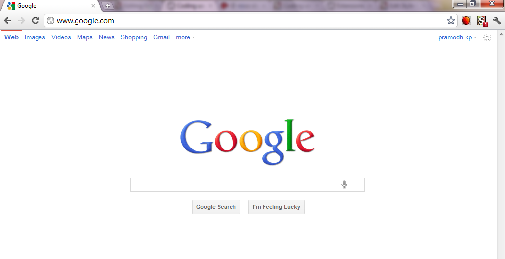 Google BlacktoWhite Bar