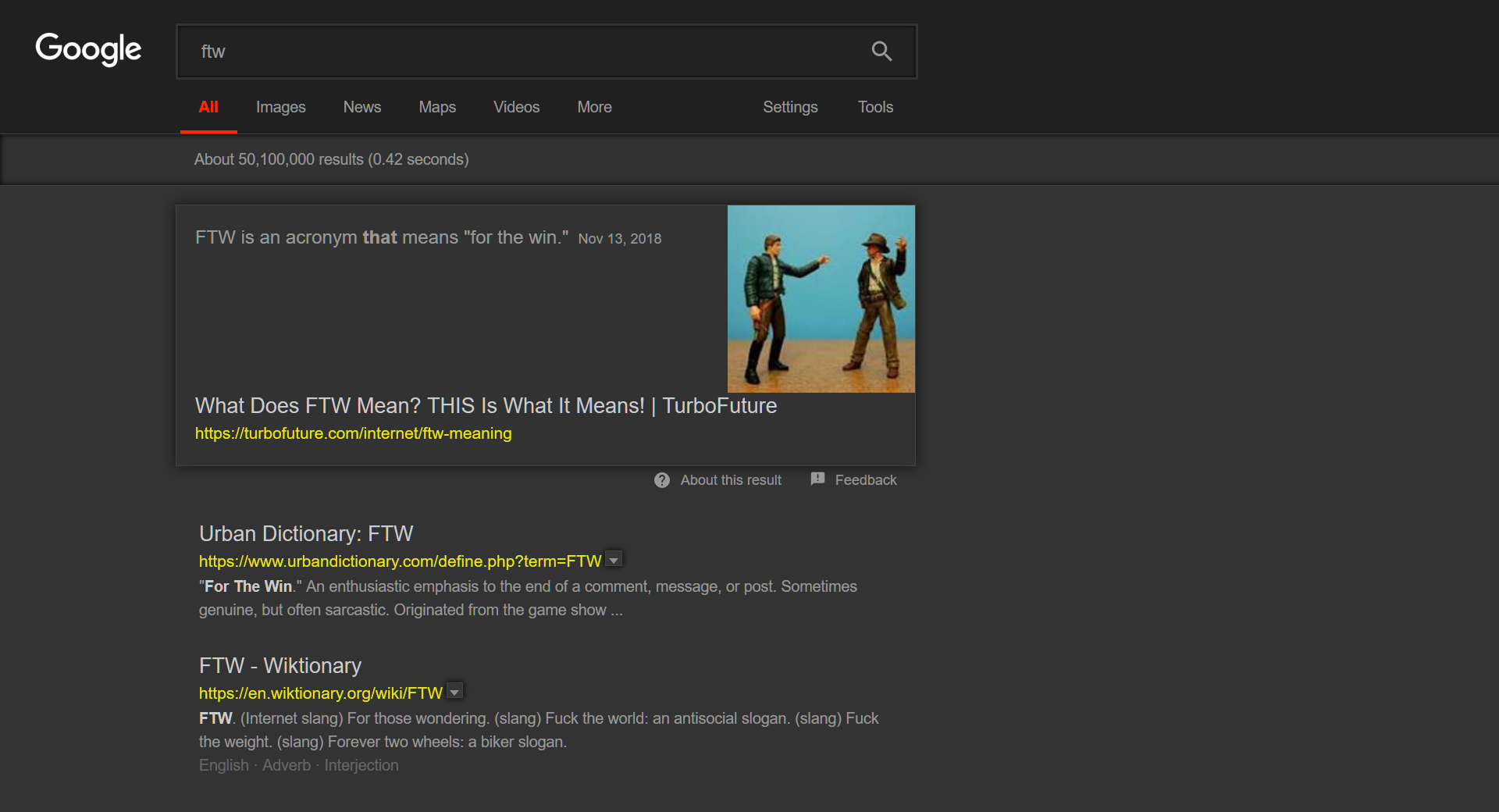Dark Google FTW (Nightmode for Google)