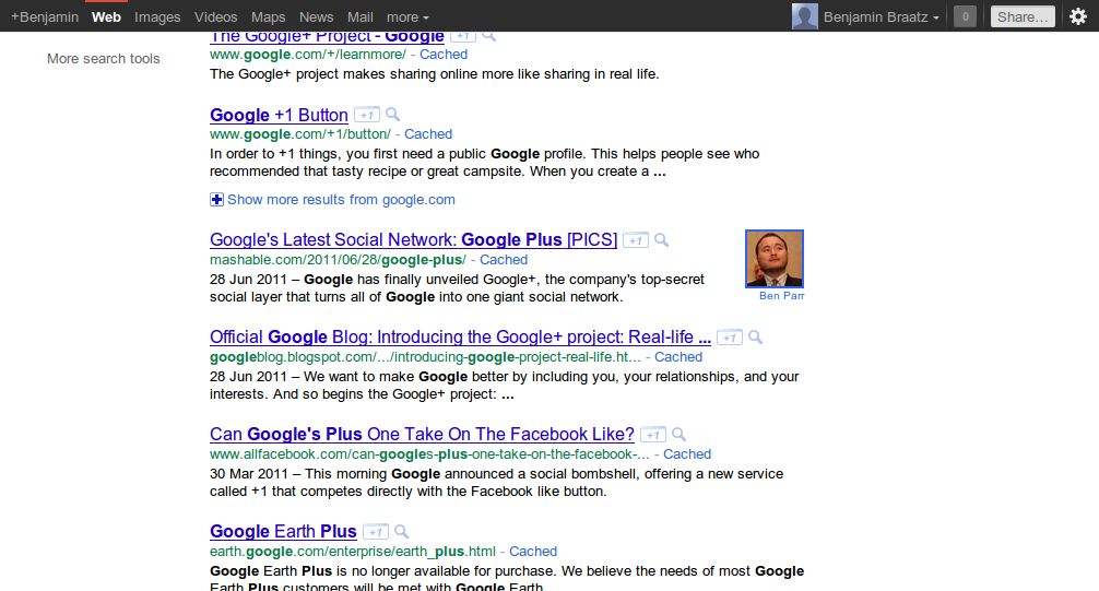 Google Bar Fixed Position in Plus, Web, News, ...