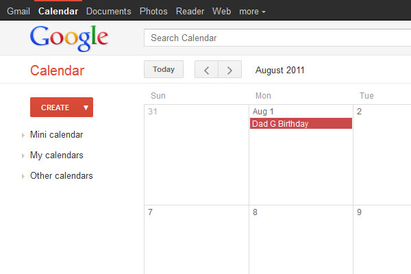 Google Calendar - New Minimalist Theme - Condensed