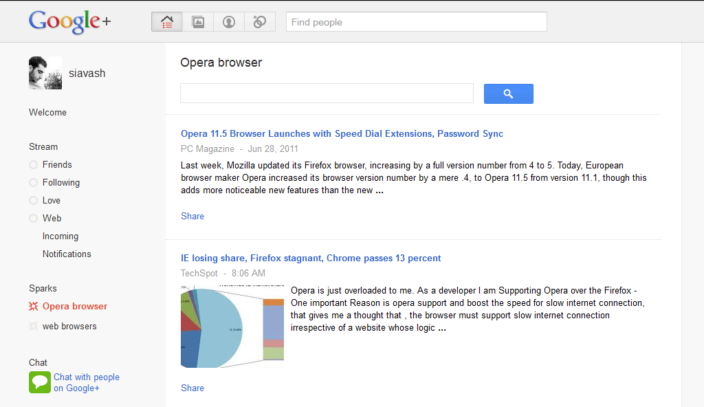Google+ wide with One sidebar