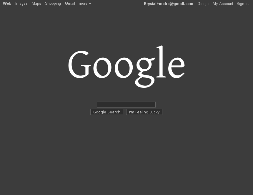 Google - The Darkness - With Usr Bar and Btns Smal
