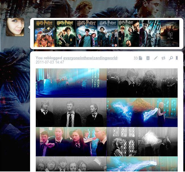 Tumble - Harry Potter / movie covers icons.