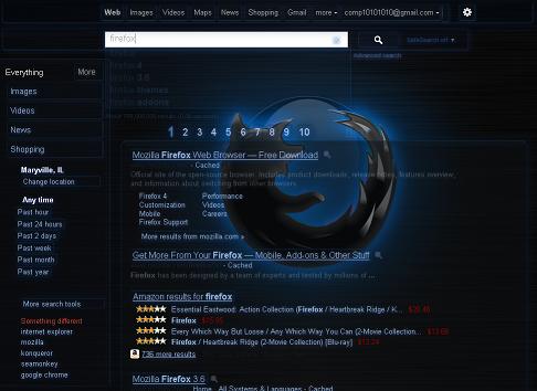 Google Firefox Blue Glass 2011