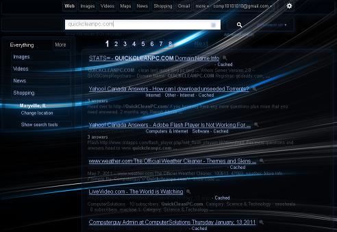 Google Bliss Blue & Black Glass 2011