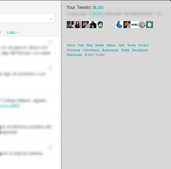 Twitter - Remove widgets