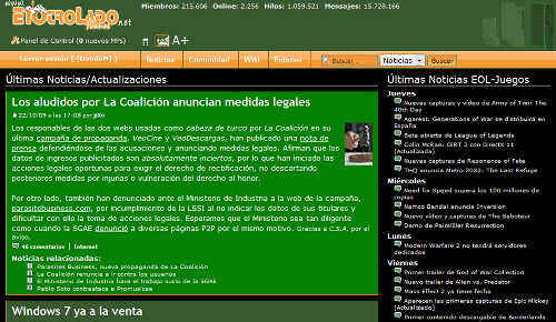 ElOtroLado.net - Interfaz Limpia