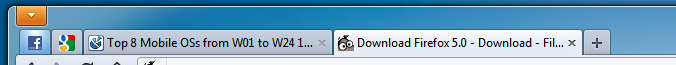 Shrinked Firefox 2011