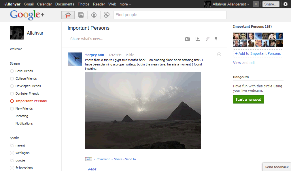 Style For Google Plus Special Persian