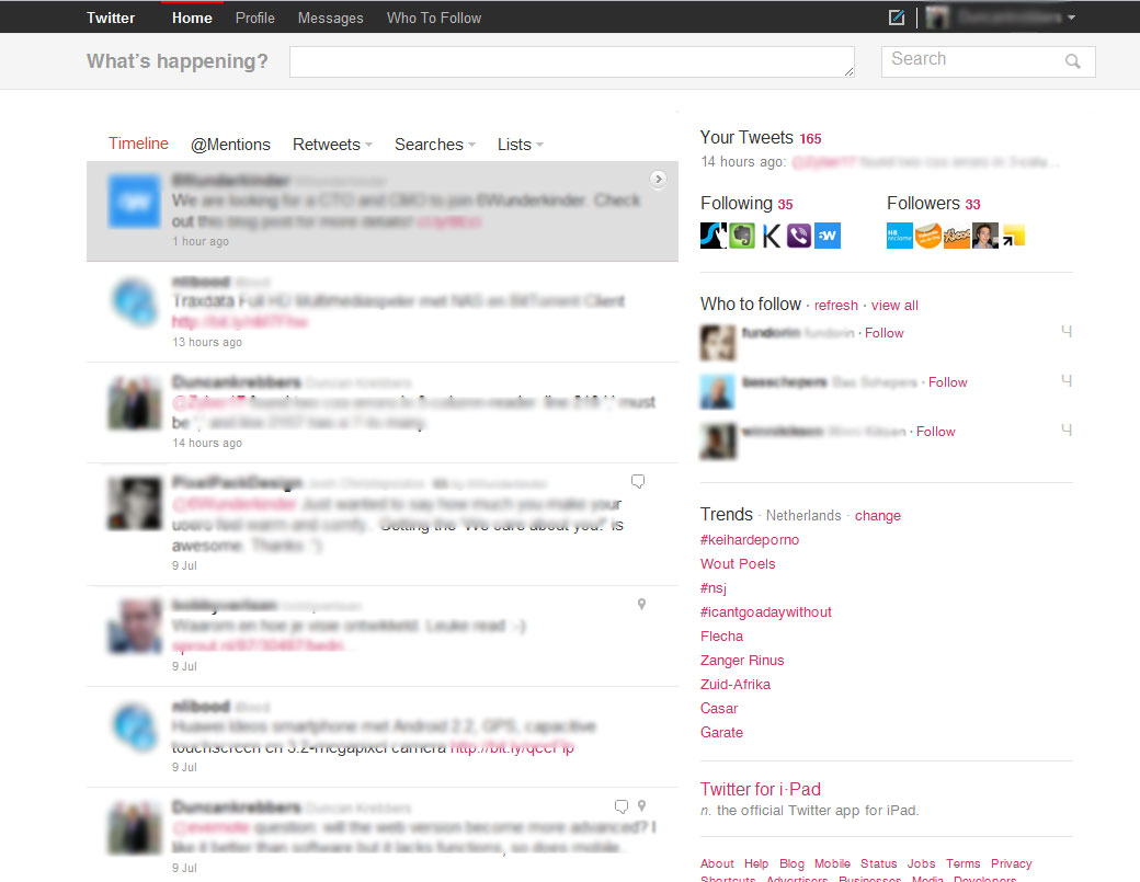 Twitter - Google Style