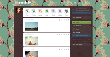 Water lily Tumblr Dashboard Theme