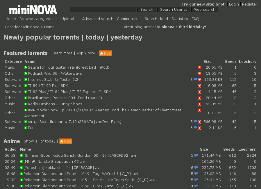 Mininova - Darker 'n Simpler