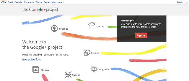 Google+ Light Navigation Bar