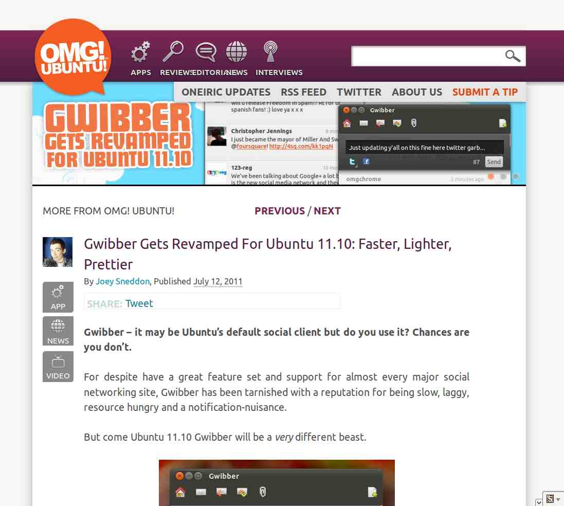 SilverWave - OMGU. No Sidebar. omgubuntu.co.uk