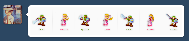 Link and Zelda icons [Tumblr]