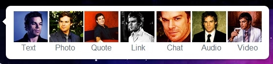 Michael C. Hall Tumblr Menu Icons 2
