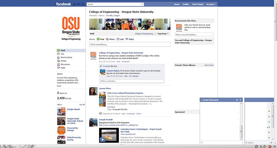 Facebook Old-Style Chat