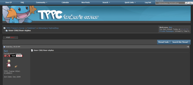 TPPC Trainer's Corner - Fixed positioned navbar