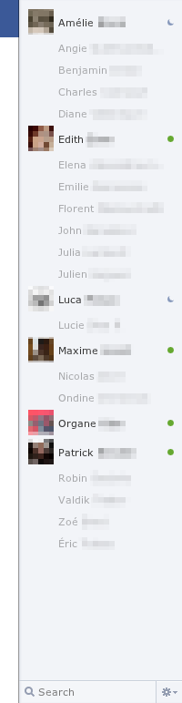Facebook chat: subtler offline friends