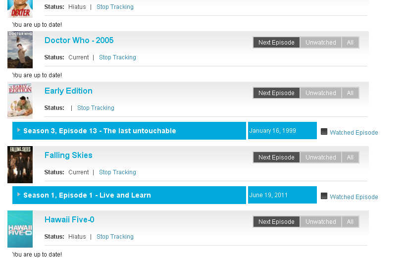Sidereel - Make New Episodes Ultra Easy To Spot!