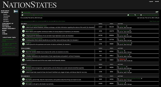 NationStates Dark Theme