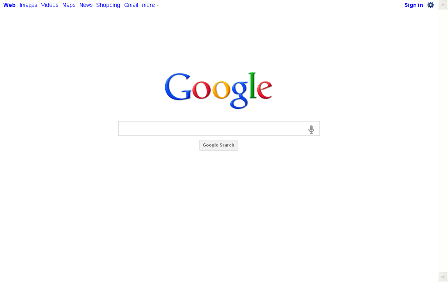 white google