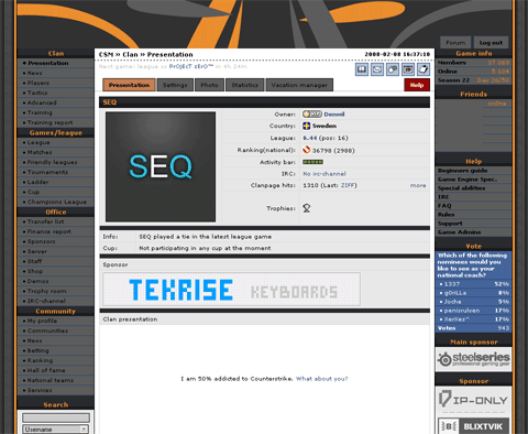 CS-manager.com - Dark/Orange (Imageshack)