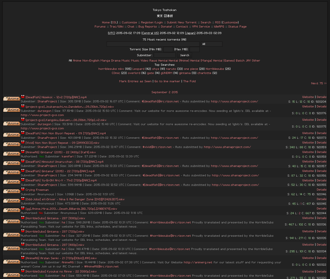 Tokyo Toshokan - Dark & Red