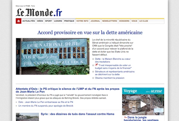 LeMonde.fr Minimal