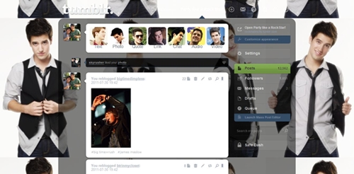 big time rush dash logan theme/menu