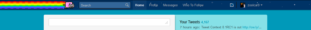 Twiter Bar Nyan Cat
