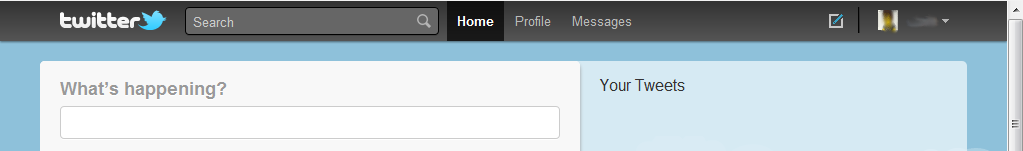 Twitter - Lighter Top Bar