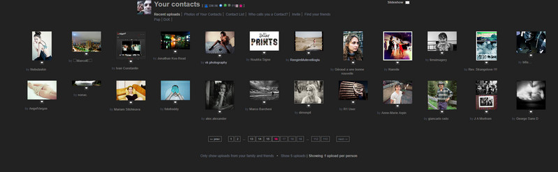 DEPRECATED - Flickr WideScreen Contact/Recent Up