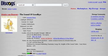 Discogs - BurnOmania's BRUSHED Style v0.1.1
