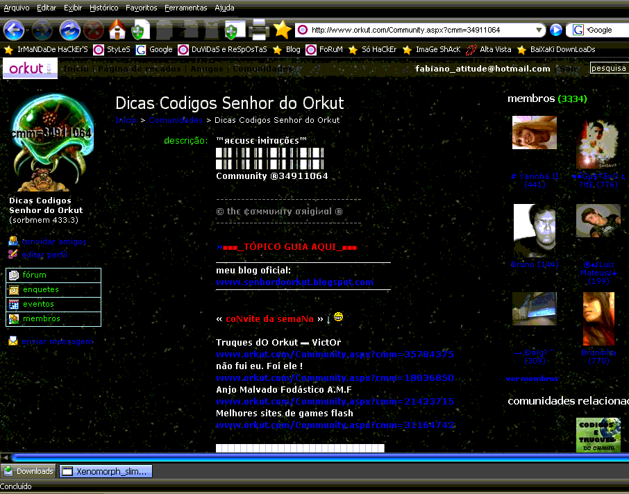 orkut galaxy - Senhor do orkut