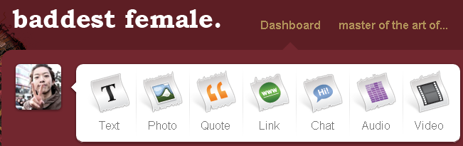 Baddest female tumblr logo