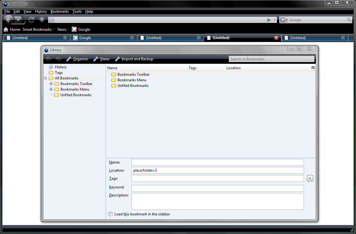 Firefox 3 - Vista Theme (All Black)